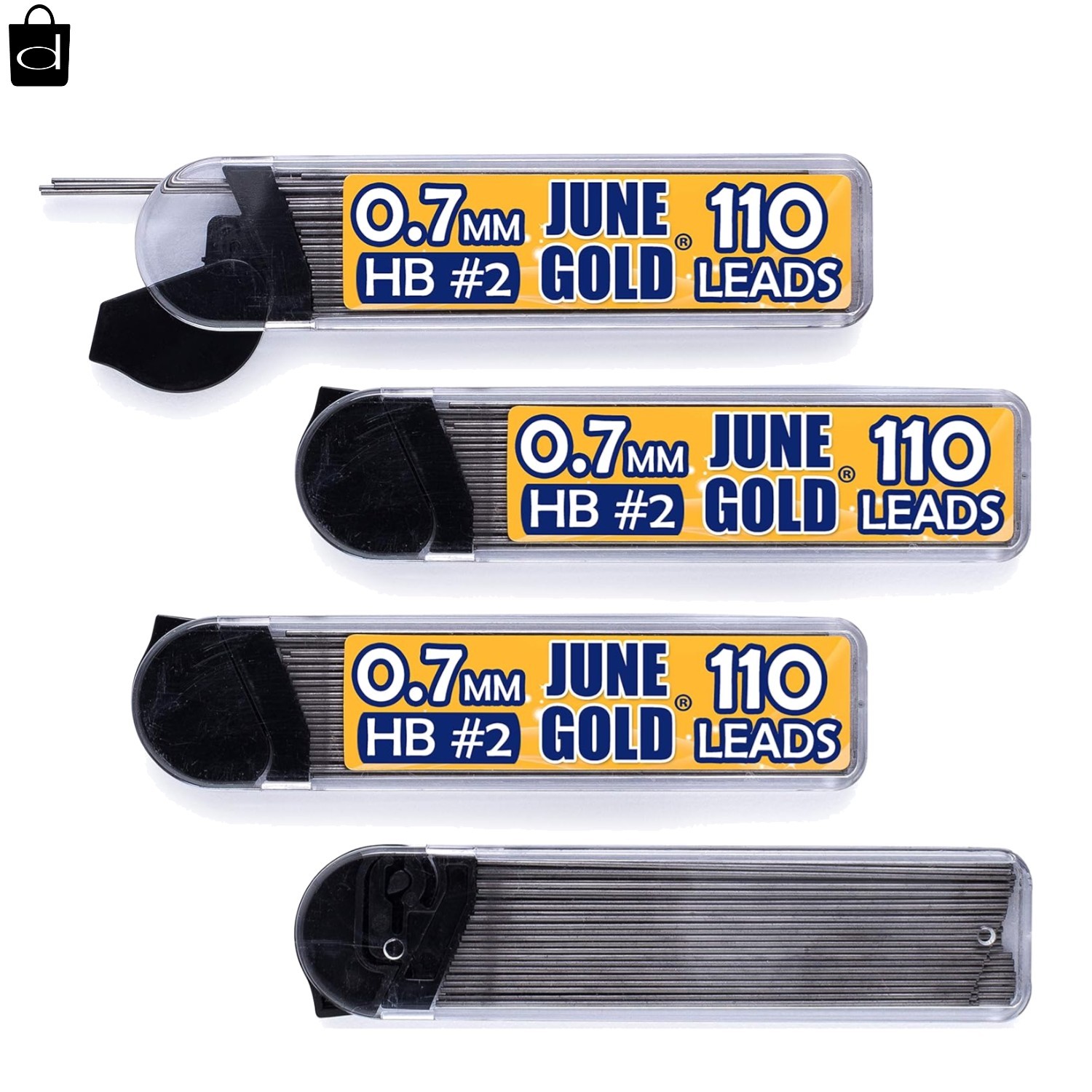 440 HB Graphite Lead Refills – 0.7mm Medium Thickness, 4 Dispensers Included