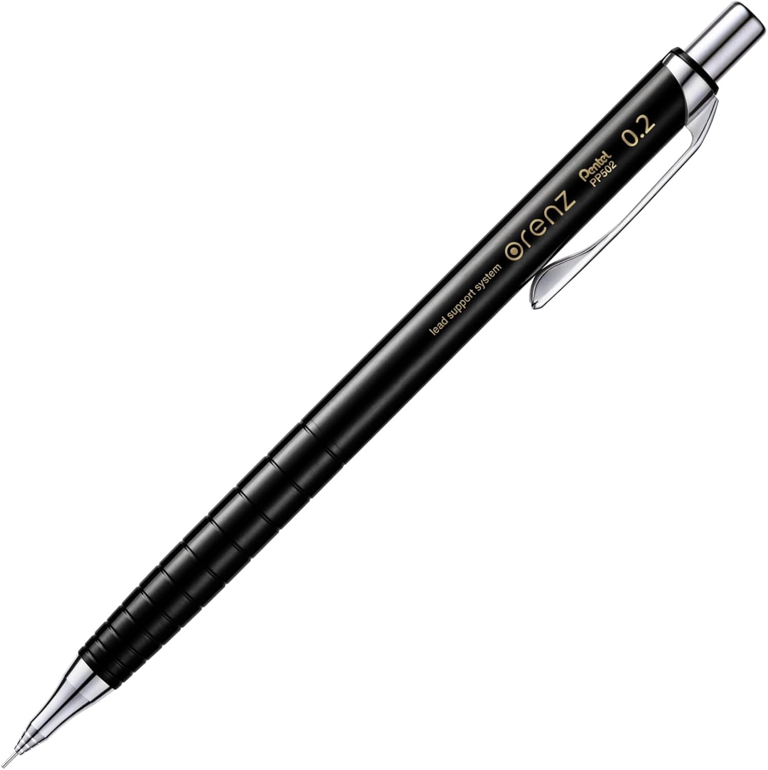 Pentel Mechanical Pencil Orenz XPP502-A 0.2mm Black