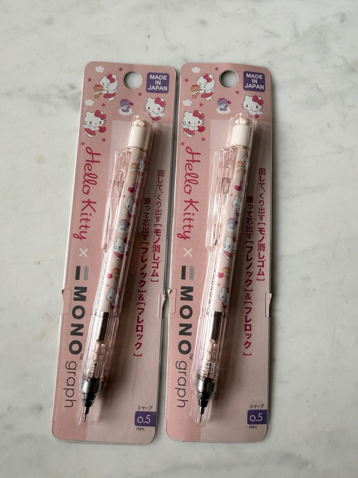 Tombow MONO graph Hello Kitty 0.5mm HB Mechanical Pencil Twist-Extend Eraser