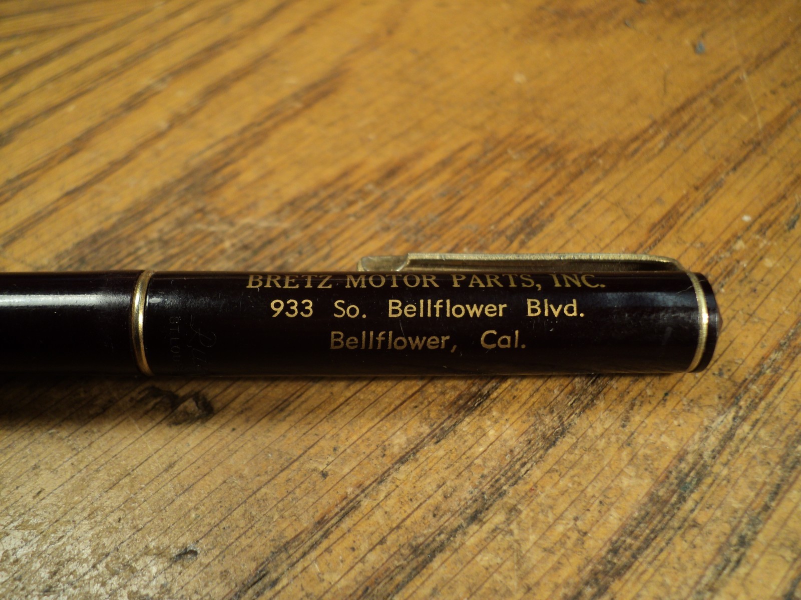 Vintage Ritepoint Mechanical Pencil Bretz Motor Parts Inc Bellflower Cal