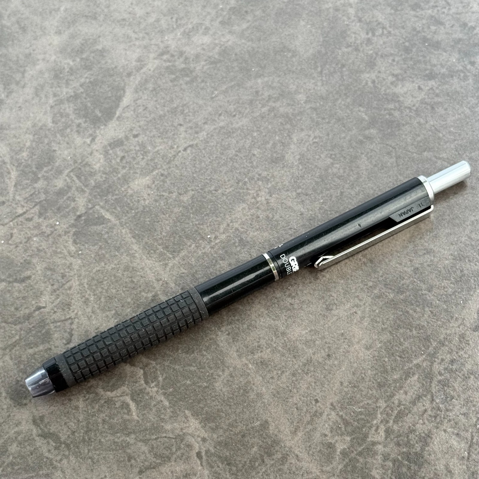 Y&C Grip 350 Double Knock Mechanical Pencil Vintage Black Japan – 0.5mm Lead