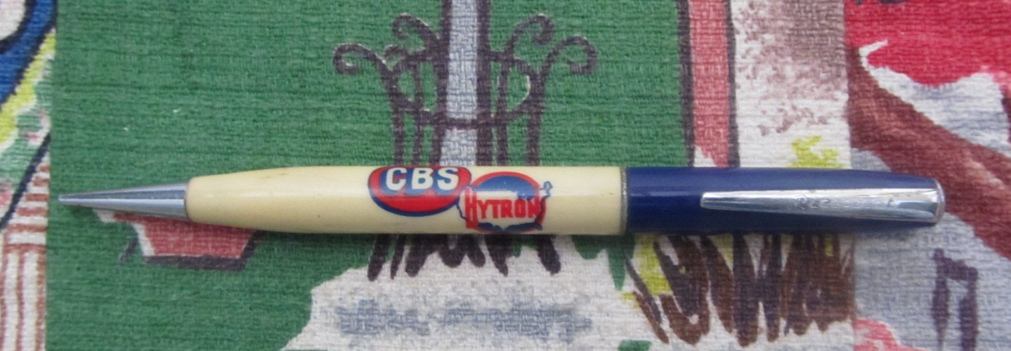 Vintage CBS Hytron Lake Radio Sales mechanical pencil by Rite Point