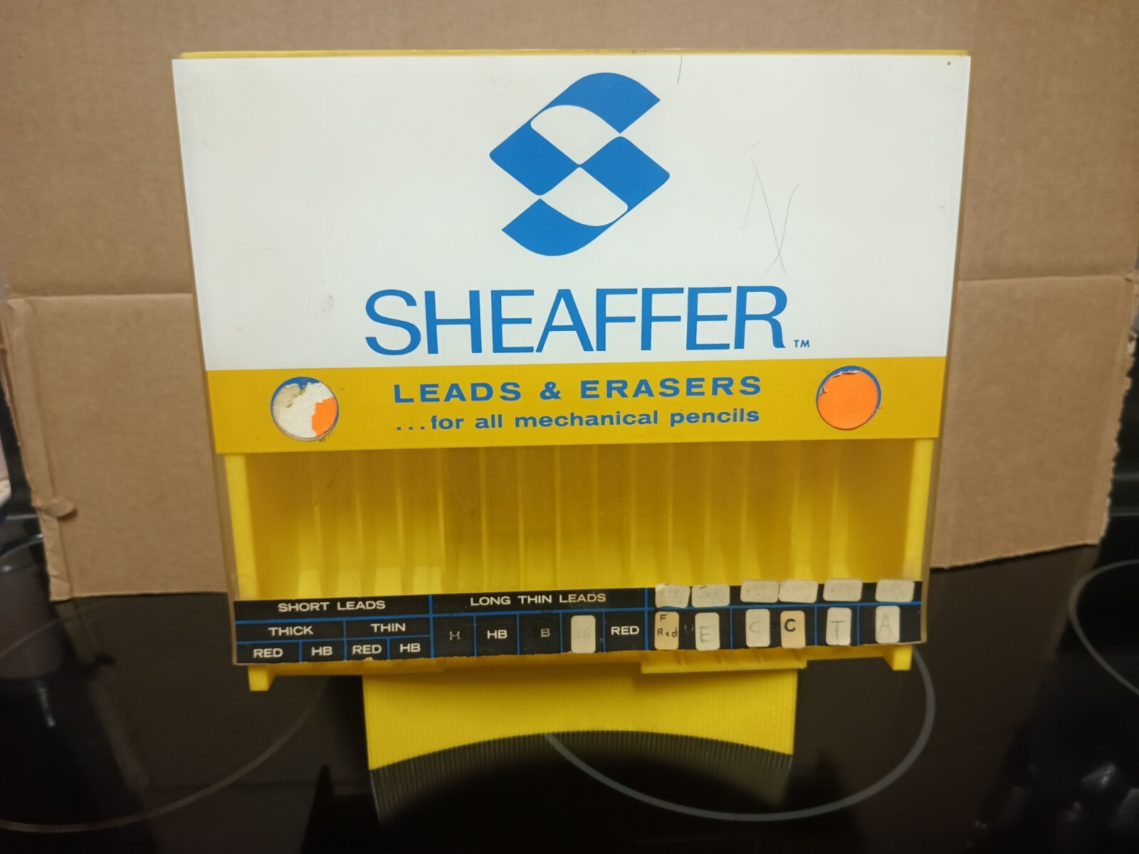 Vintage Sheaffer Leads & Erasers Mechanical Pencil Dispenser Store Display