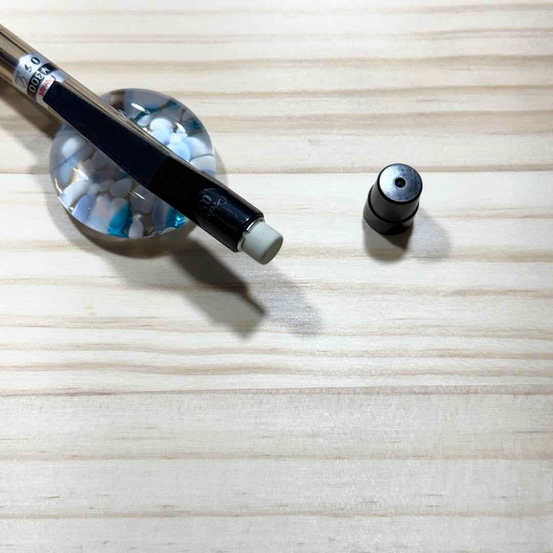 Pentel PD335 Side Knock Mechanical Pencil Transparent Black Discontinued