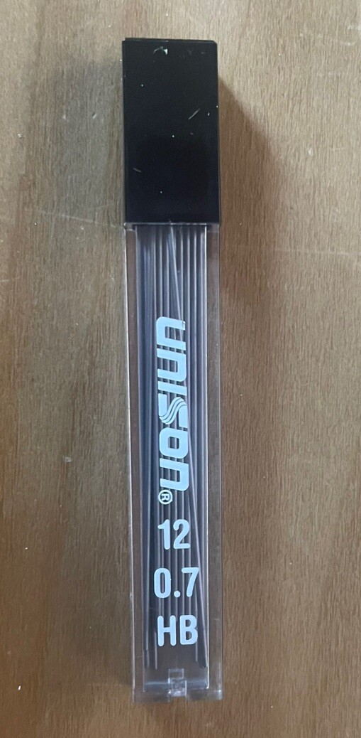 Graphite Force Pencil Lead Refill 0.7mm HB #2 Premium Artist Choice (12 pieces)