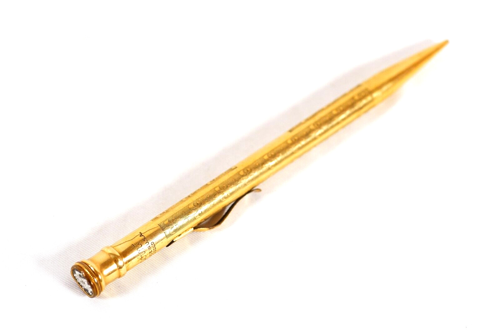 Redipoint Antique Advertising Mechanical Pencil Gold Filled Home Insurance Co NY