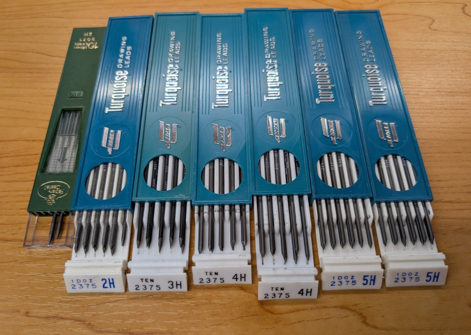 Vintage Lot of Turquoise Eagle Drawing Leads 2375 2H 3H 4H 5H FREE SHIP