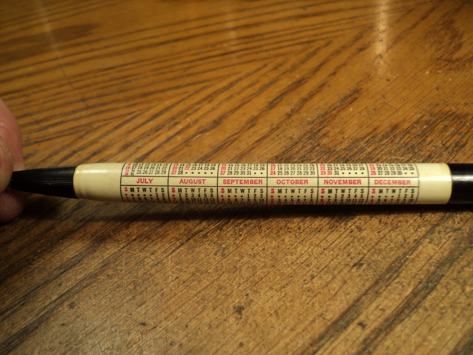 Vintage Autopoint Mechanical Pencil United Carbon 5-9/16″ Long 1966 Calendar