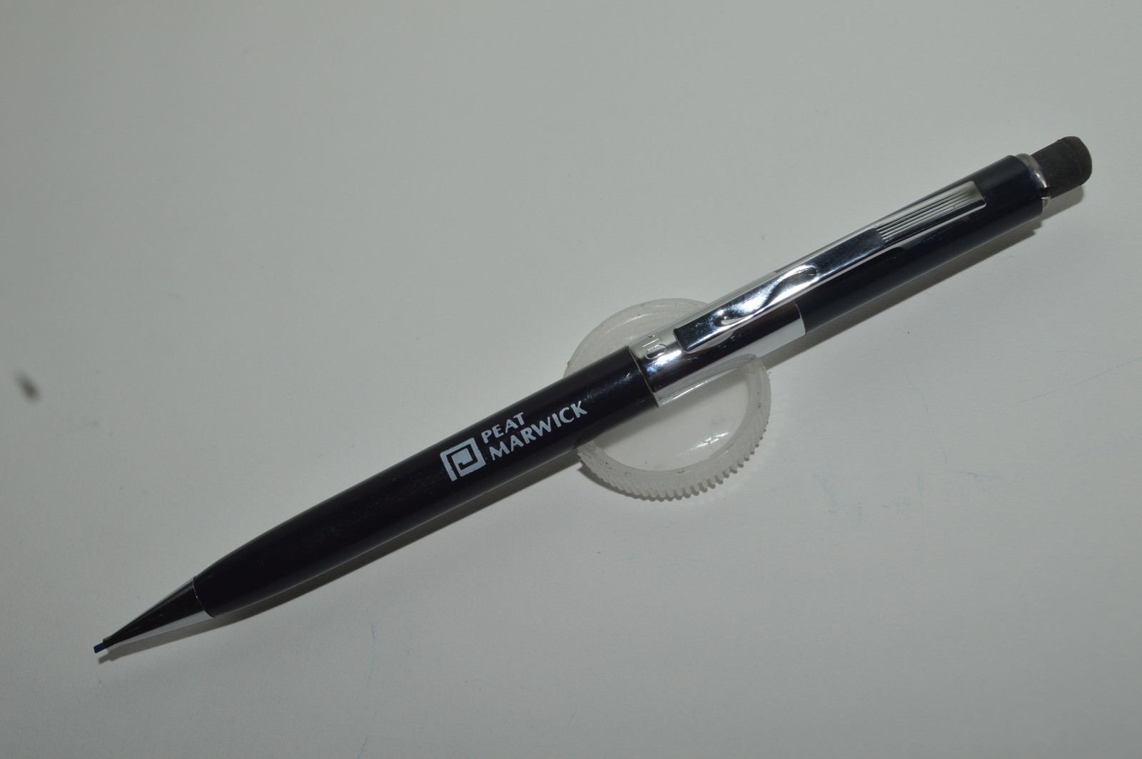 SCRIPTO P369 Mechanical Pencil .9mm Peat Marwick Promo Korea 1970s New Old Stock