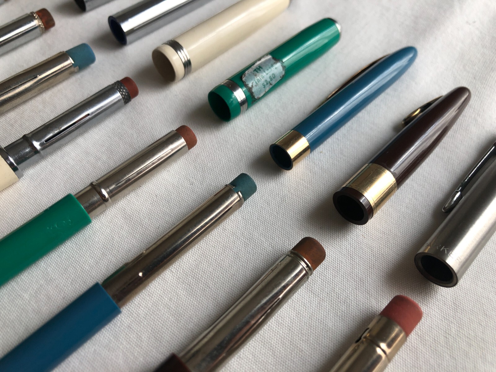 Lot of 7 Vintage Mechanical Pencils 1940s, 1950s, & 1960s Made in USA
