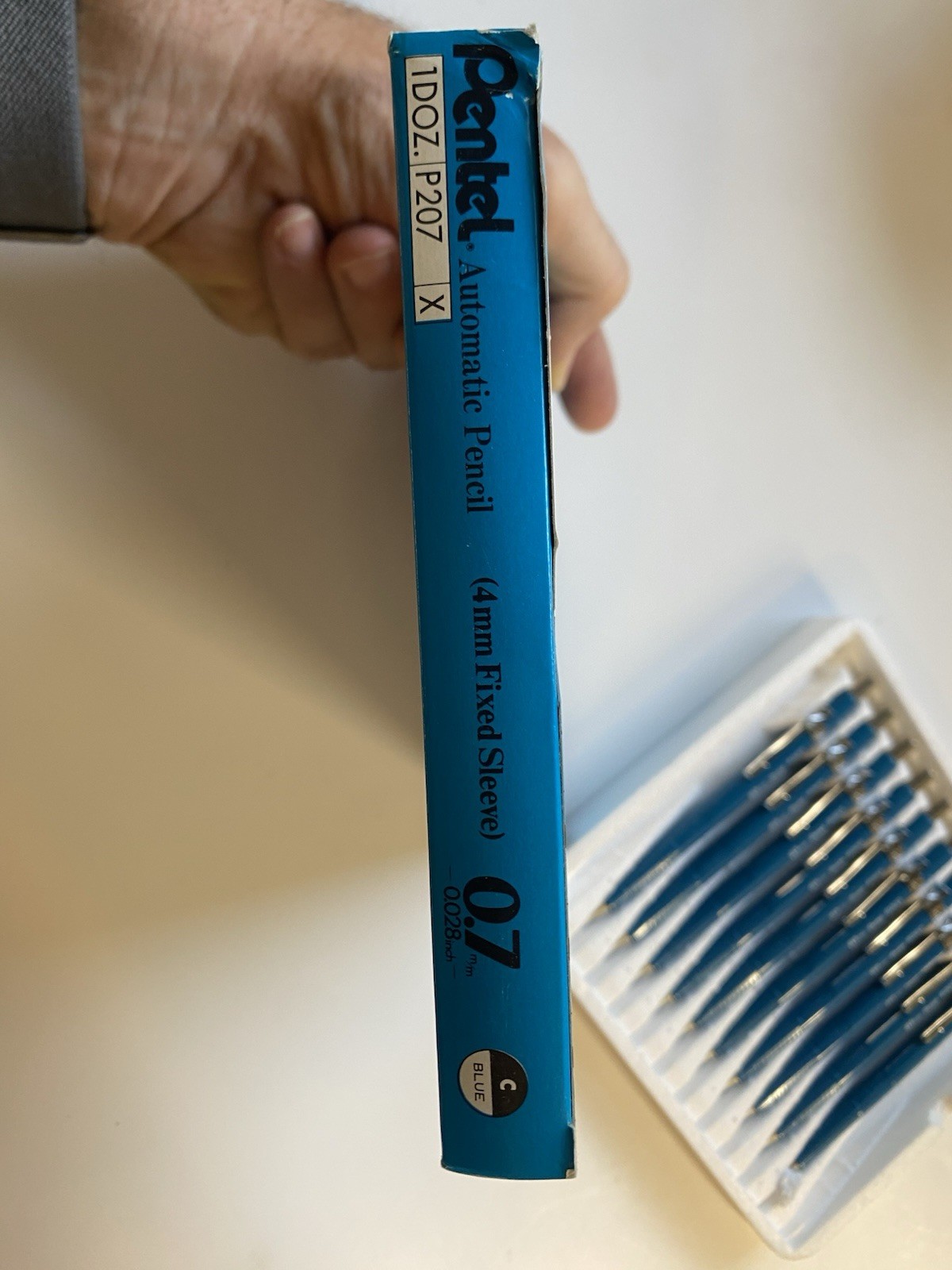 NOS Vintage Pentel Automatic Pencils 10-Pack P207 Blue