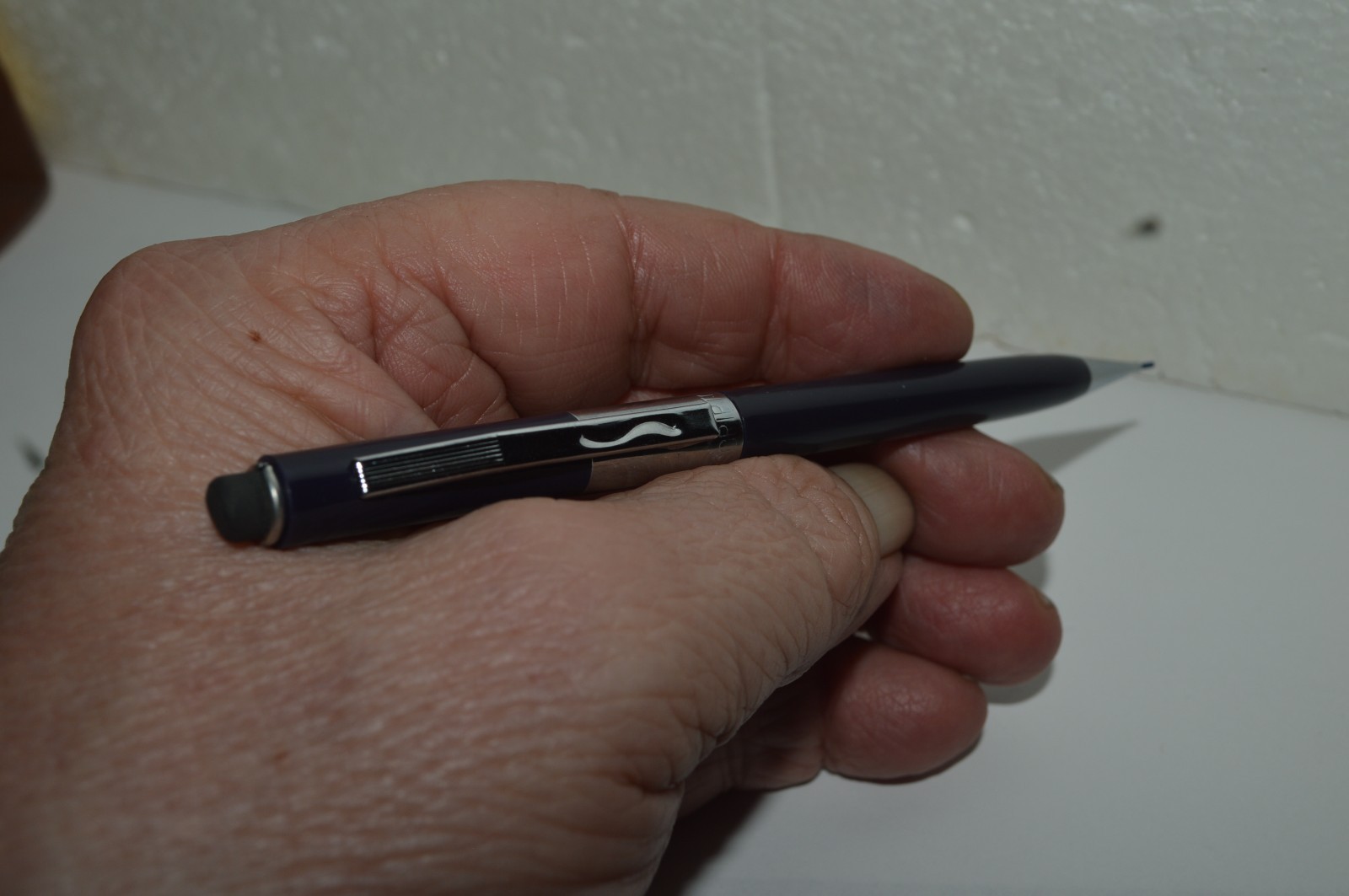 SCRIPTO P369 Mechanical Pencil 0.9mm Tu Tone Korea Black 1970’s New Old Stock