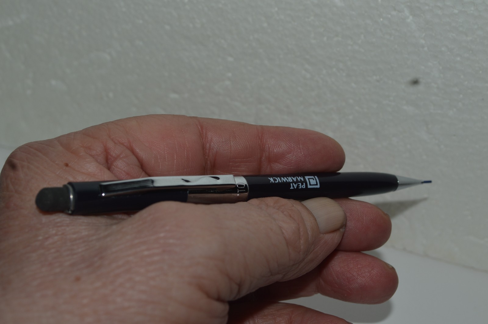 SCRIPTO P369 Mechanical Pencil .9mm Peat Marwick Promo Korea 1970s New Old Stock