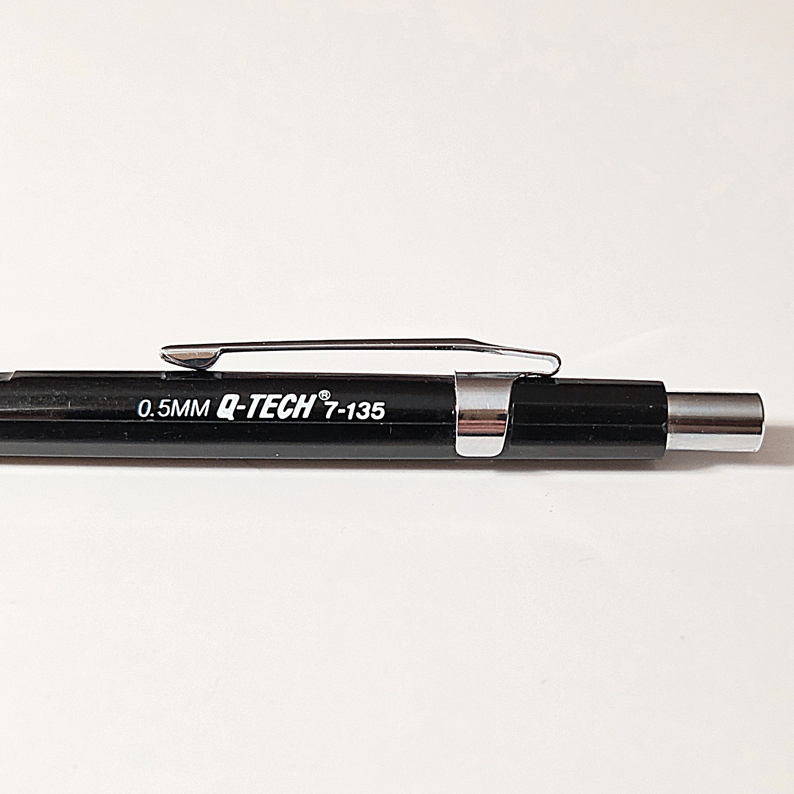 Vintage Micro Korea Q-Tech 7-135 Mechanical Pencil 0.5mm Black Drafting 90s