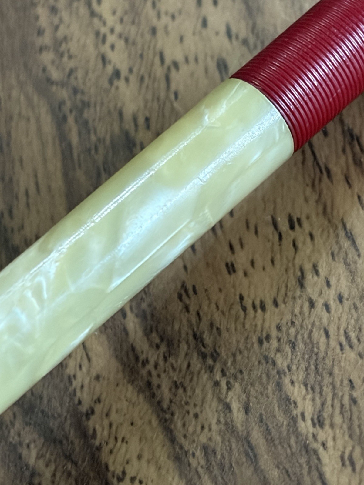 Vintage Mechanical Pencil FINELINE – Red & Pearloid MOP