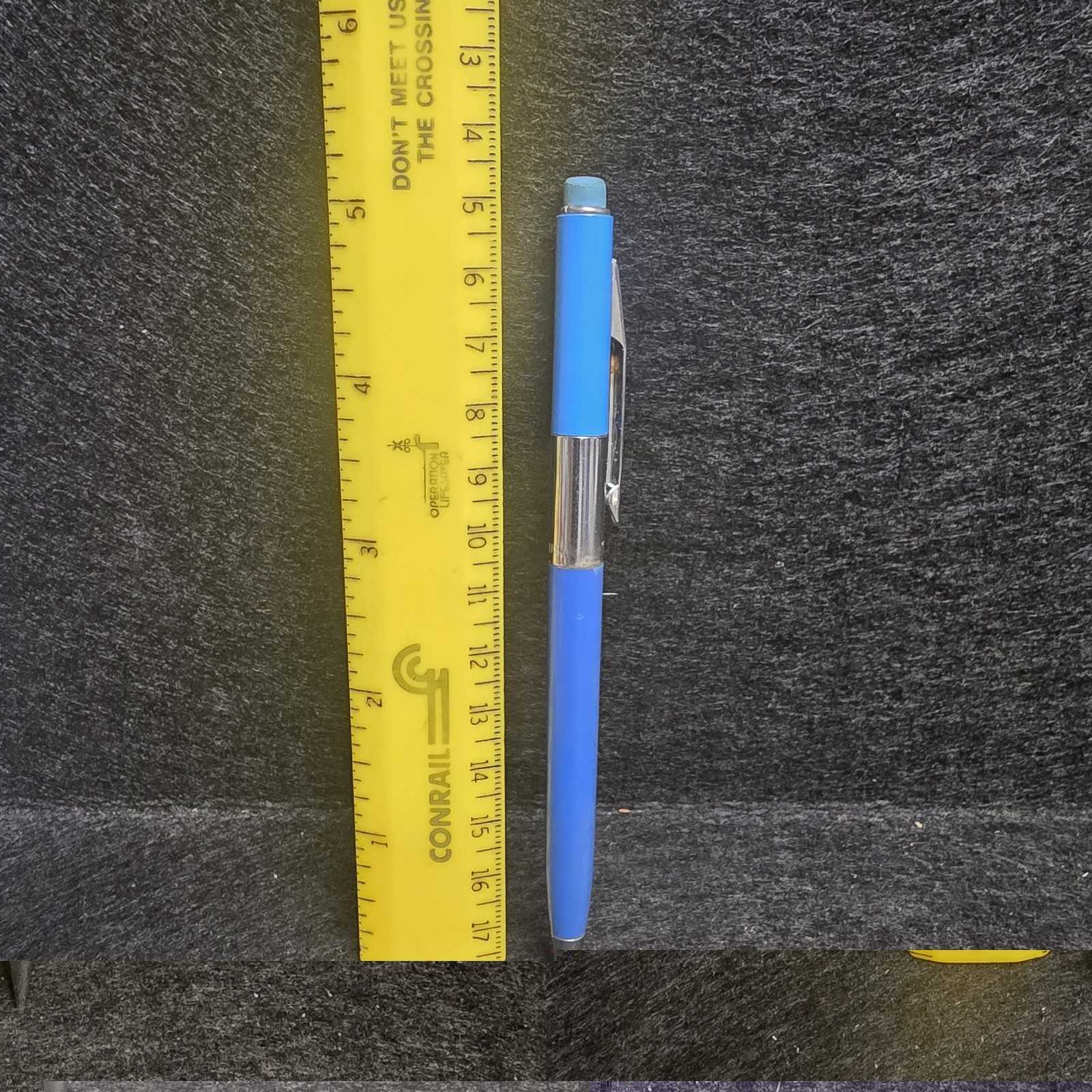 Vintage SCRIPTO Mechanical Pencil Korea Blue w chrome 1970’s