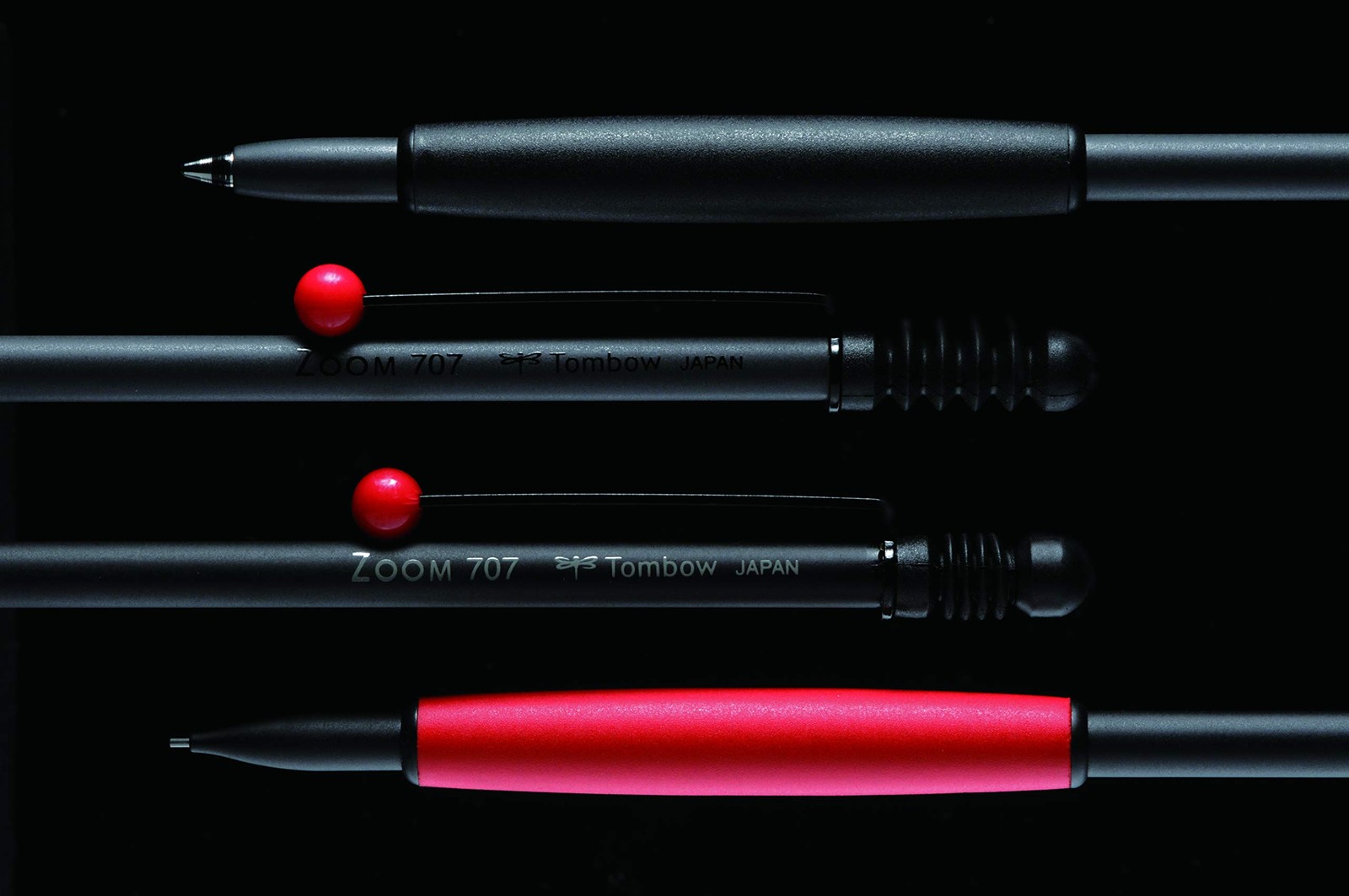 Mechanical Pencil 0.5mm Black Red Zoom SH ZS2 Drafting Writing Tool Gift Case