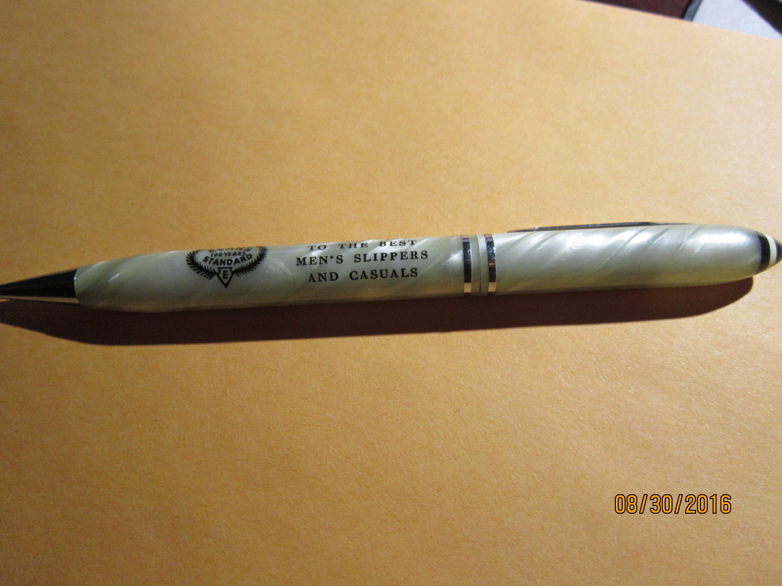 Vintage Advertising OKT Estate Pencil EVANS Standard Pearl swirl PEN