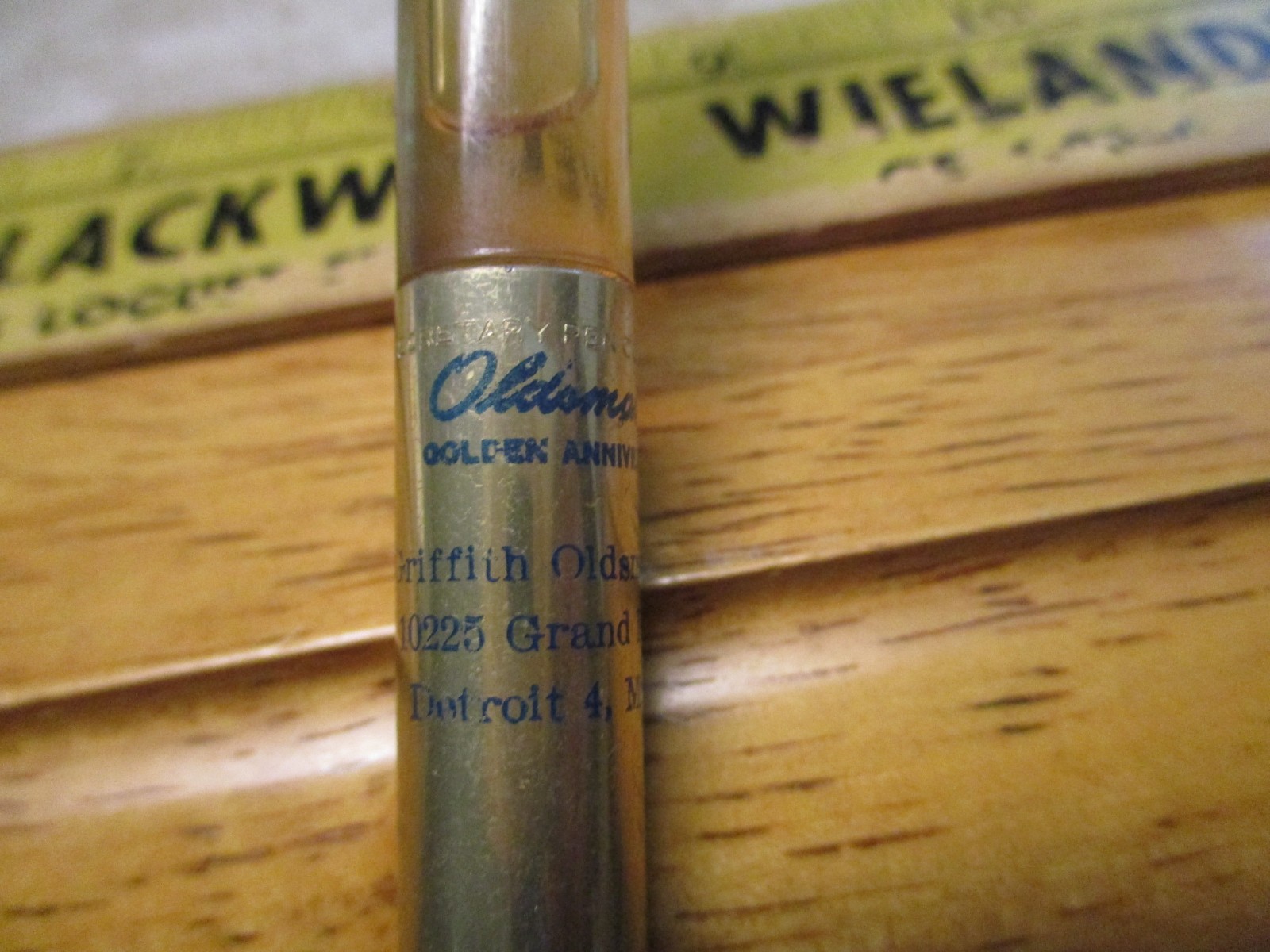 Vtg Golden Anniversary Floating Mechanical Pencil for Oldsmobile Secretary M33
