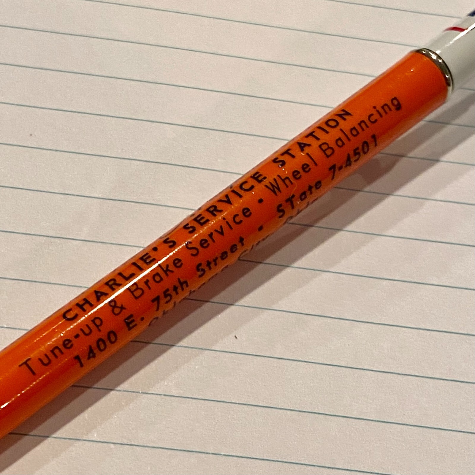Vintage Autopoint No. 130 Model Mechanical Pencil Mobil Oil Oklahoma City