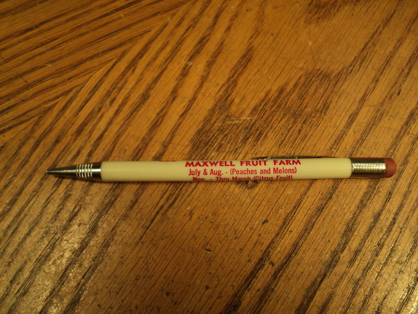 Vintage Readyriter Mechanical Pencil Advertising Maxwell Fruit Farm