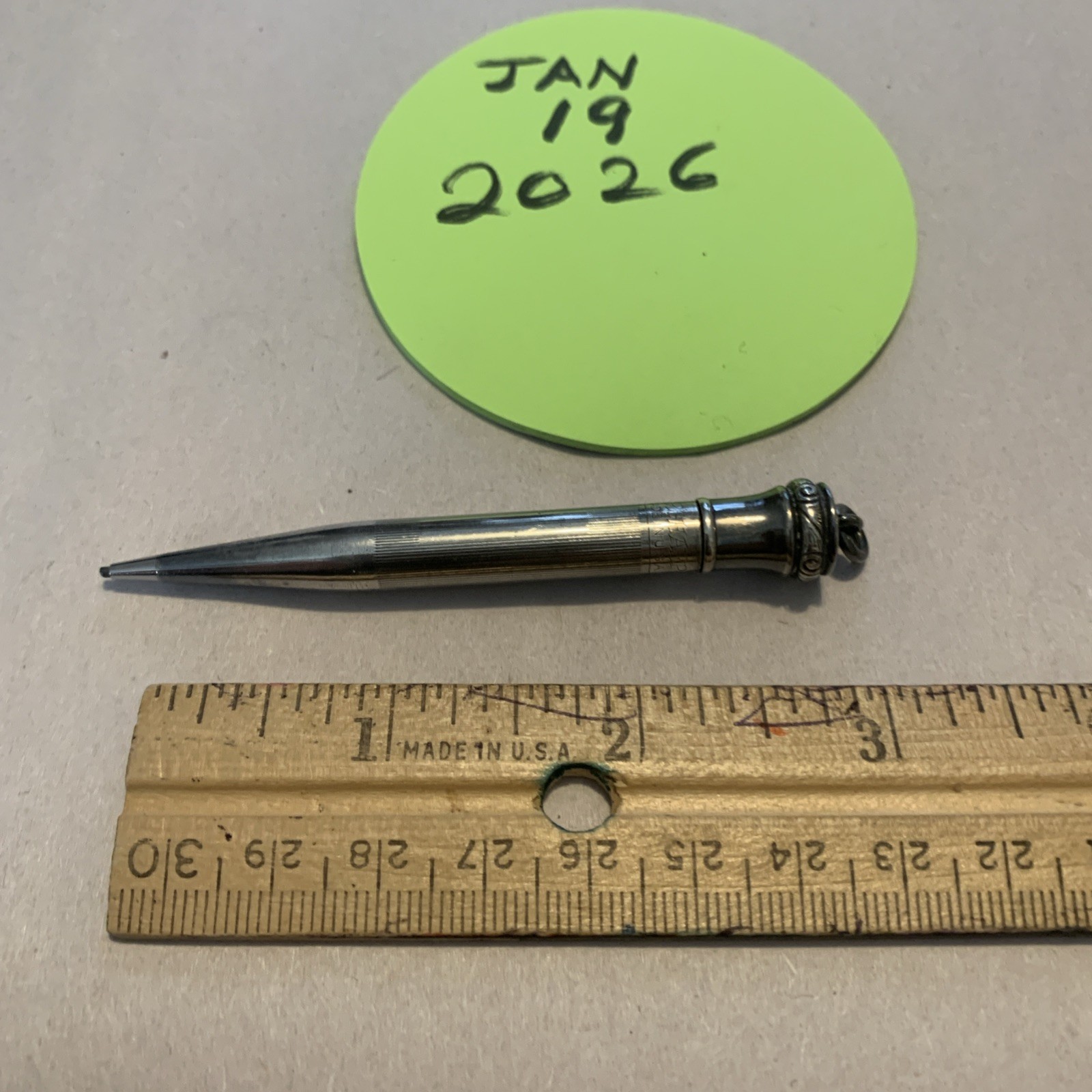 Antique 925 Sterling Silver Wahl Eversharp Mechanical Pencil Made In USA 12.6gr