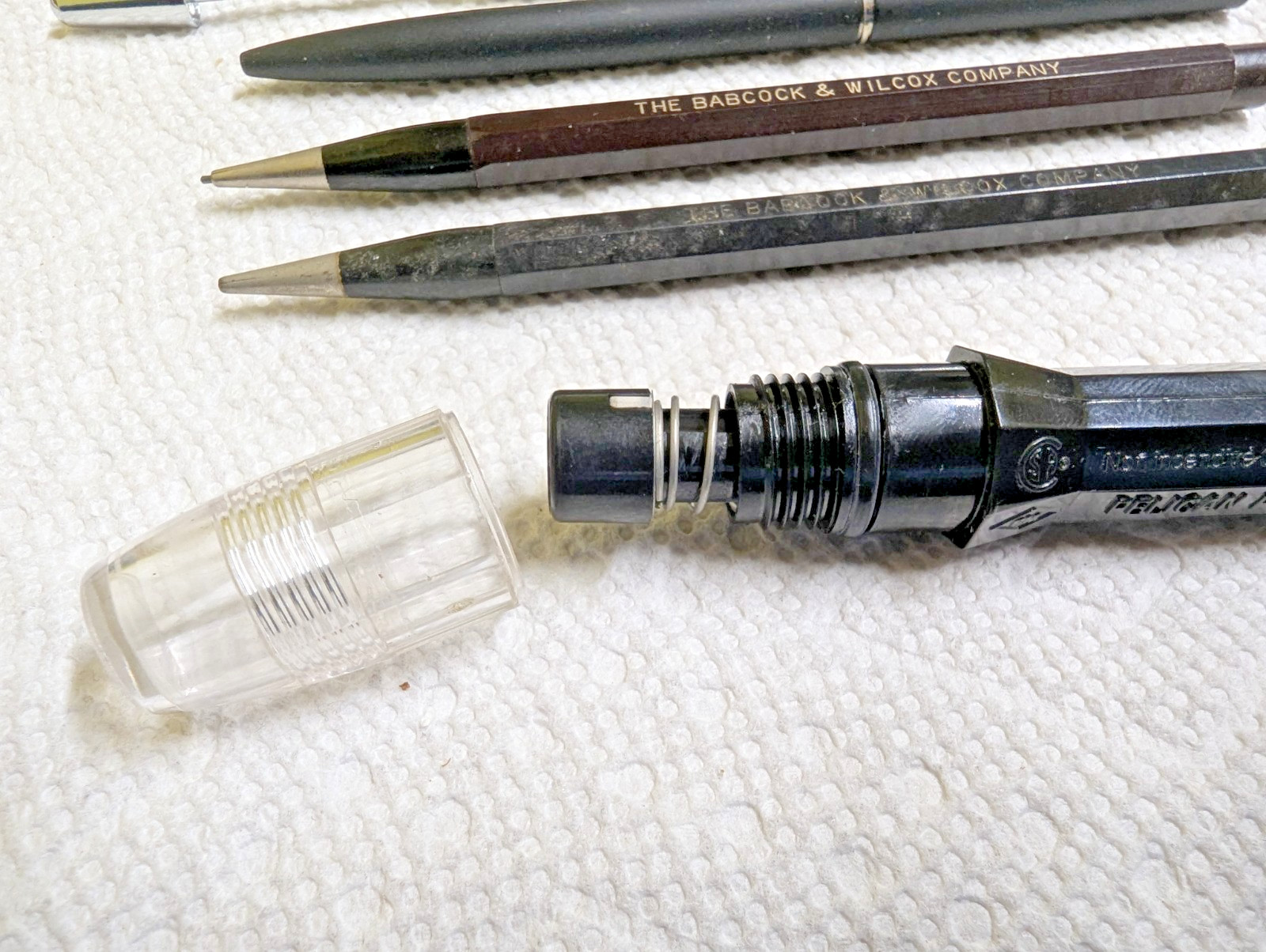 Babcock & Wilcox B&W Mechanical Pencil Pen Pointers Pen Light Variety Lot Vtg