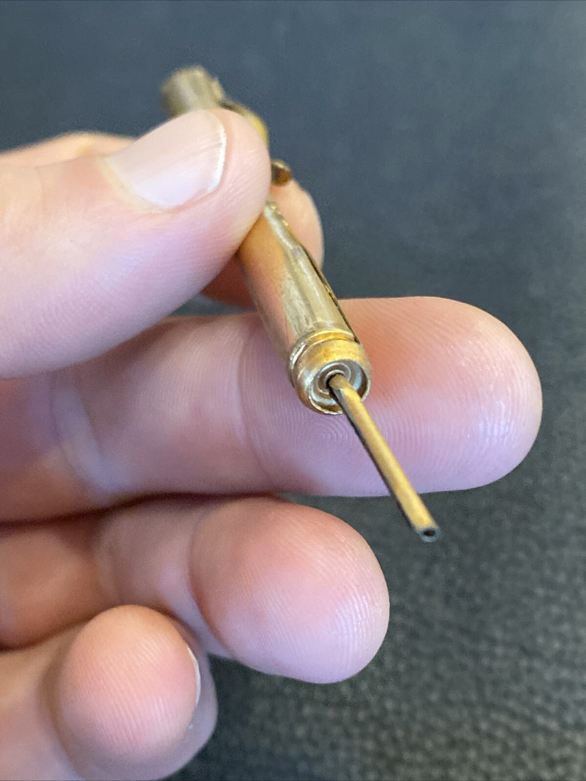 2 Early Telescoping Collapsible Fancy Gold Filled Mechanical Pocket Pencil AS IS