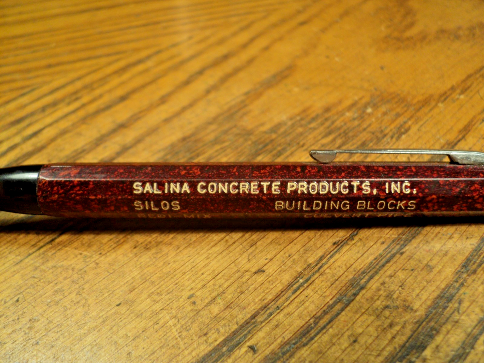 Vintage Autopoint Mechanical Pencil Salina Concrete Products Inc 5-3/4″ Long