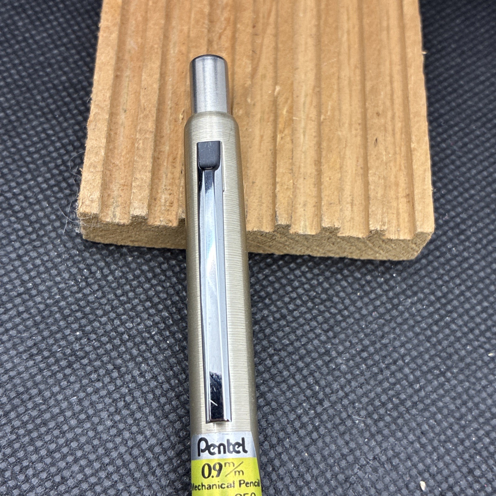 Vintage Pentel S59 Mechanical Pencil 0.9mm Brushed Stainless Steel Japan Loc 1
