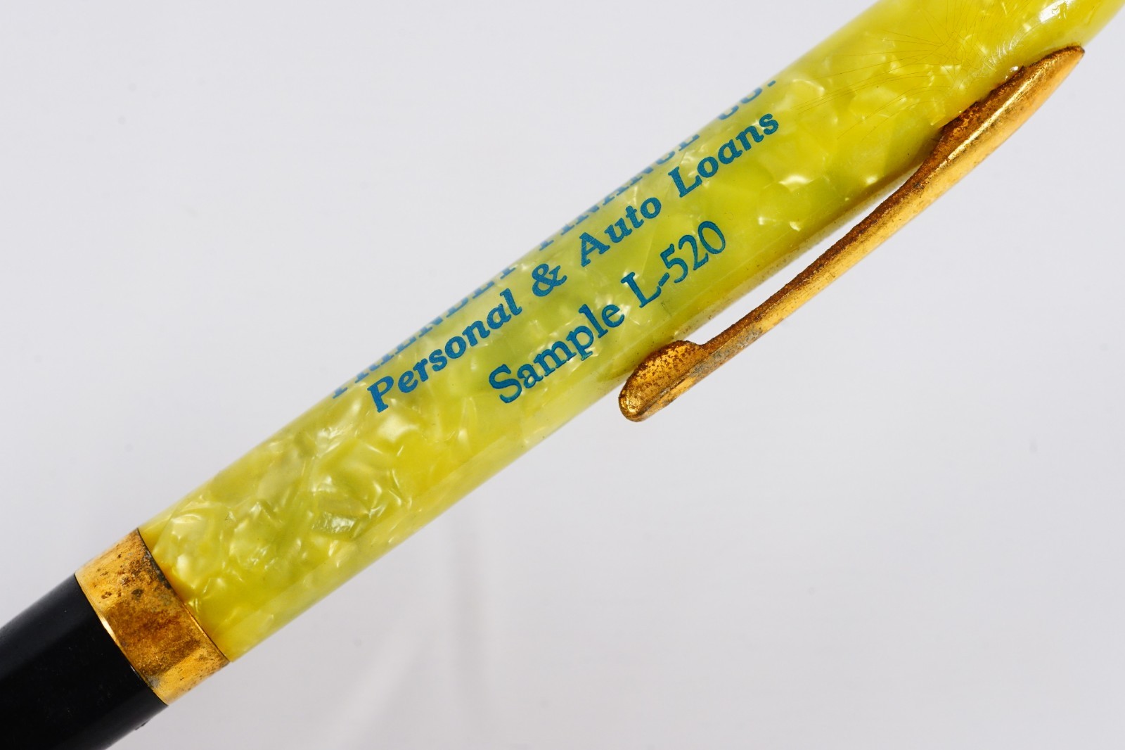 1930’s Sample Mechanical Pencil Friendly Finance Co Marbled Celluloid 1.18MM