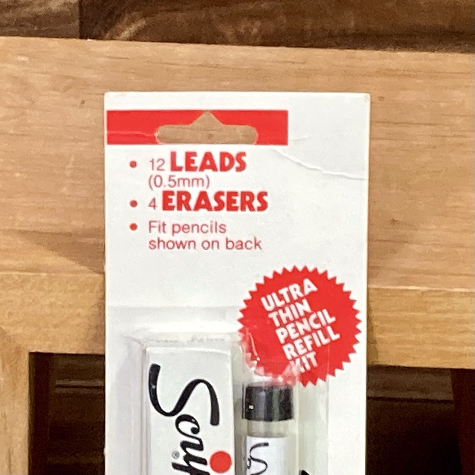 Scripto Ultra Thin Pencil Refill Kit 12 Leads & 4 Erasers No J250 (2 Packs) New