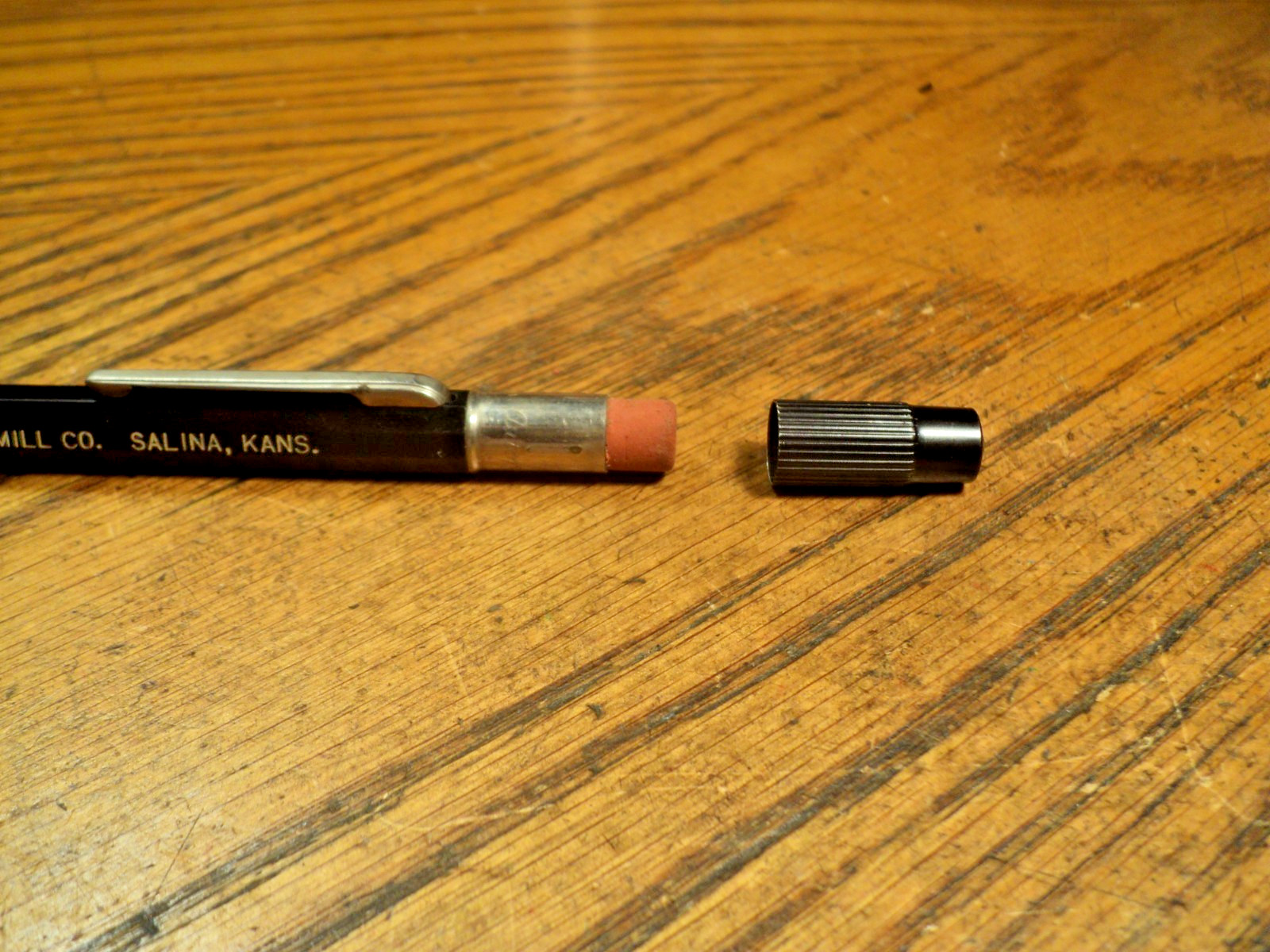 Vintage Autopoint Mechanical Pencil Western Star Mill Metal Cap 5-9/16″ Long