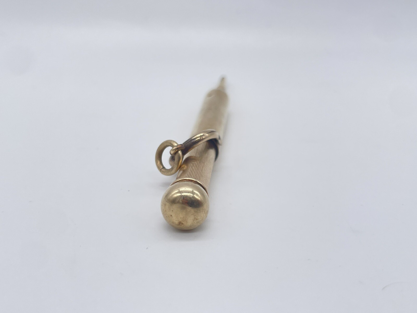 Antique W S Hicks NY 10k Yellow Gold Plate Propelling Chatelaine Pencil Works