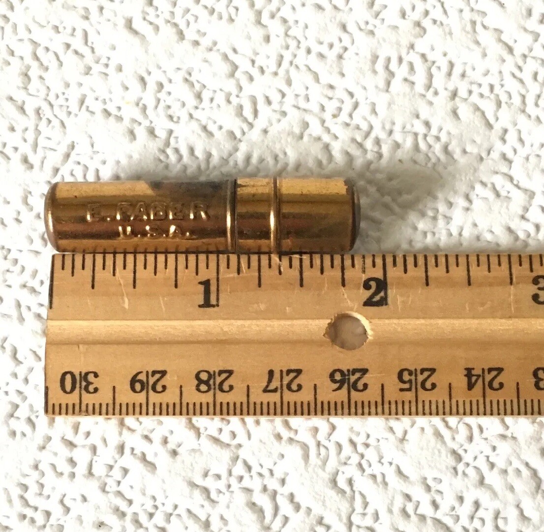 Vintage E. FABER Mechanical Pencil Lead Holder Brass USA Made Rare Capsule Only!