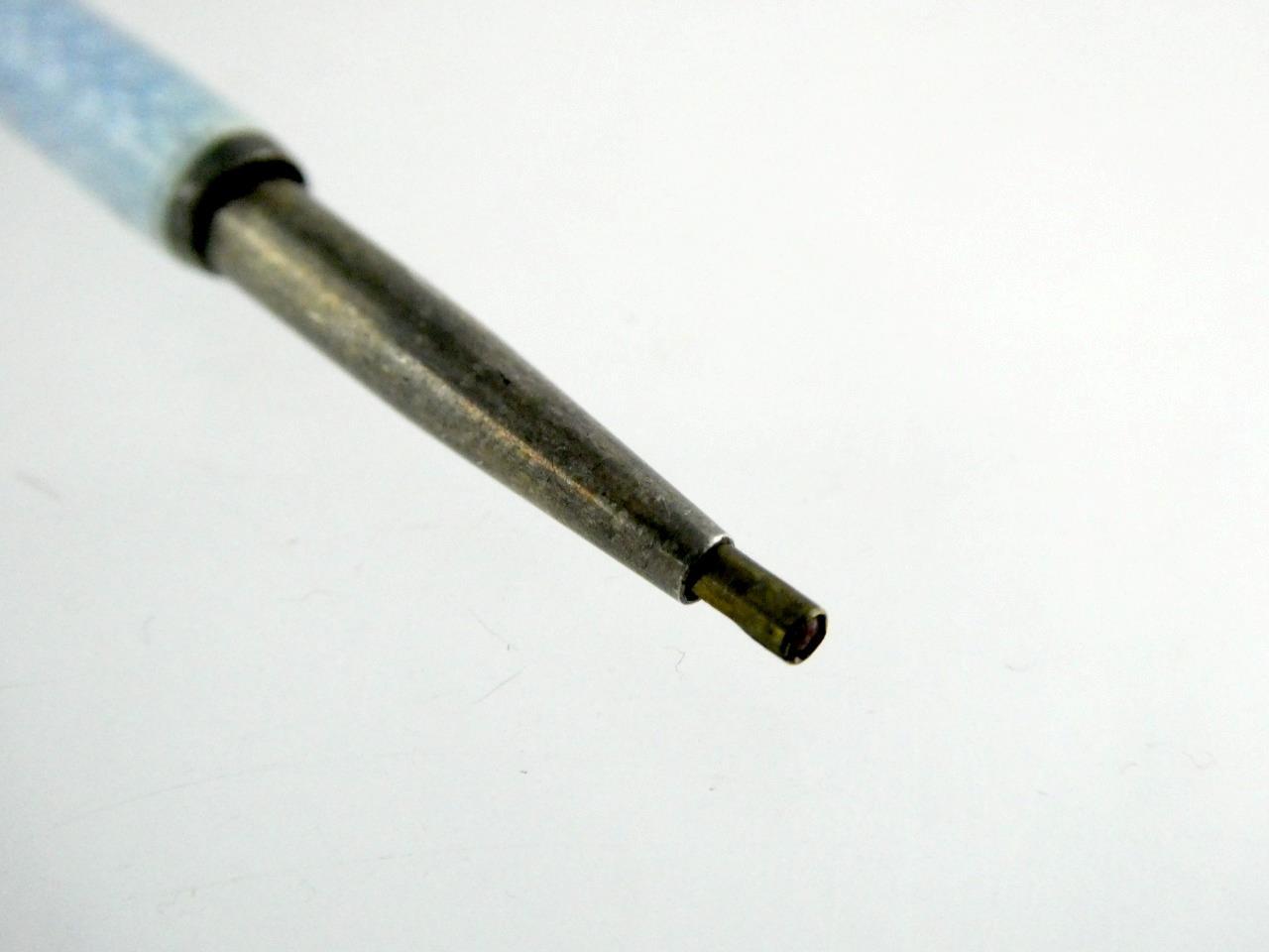 Vintage Gullioche Pale Blue Enamel Pencil Screwend Lead Up and Down