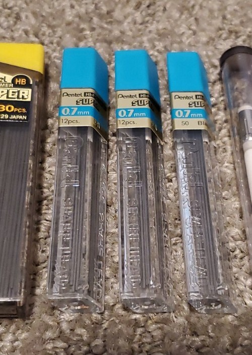 Pencil Lead Eraser Lot for Mechanical Pencils Scripto Pentel Vintage