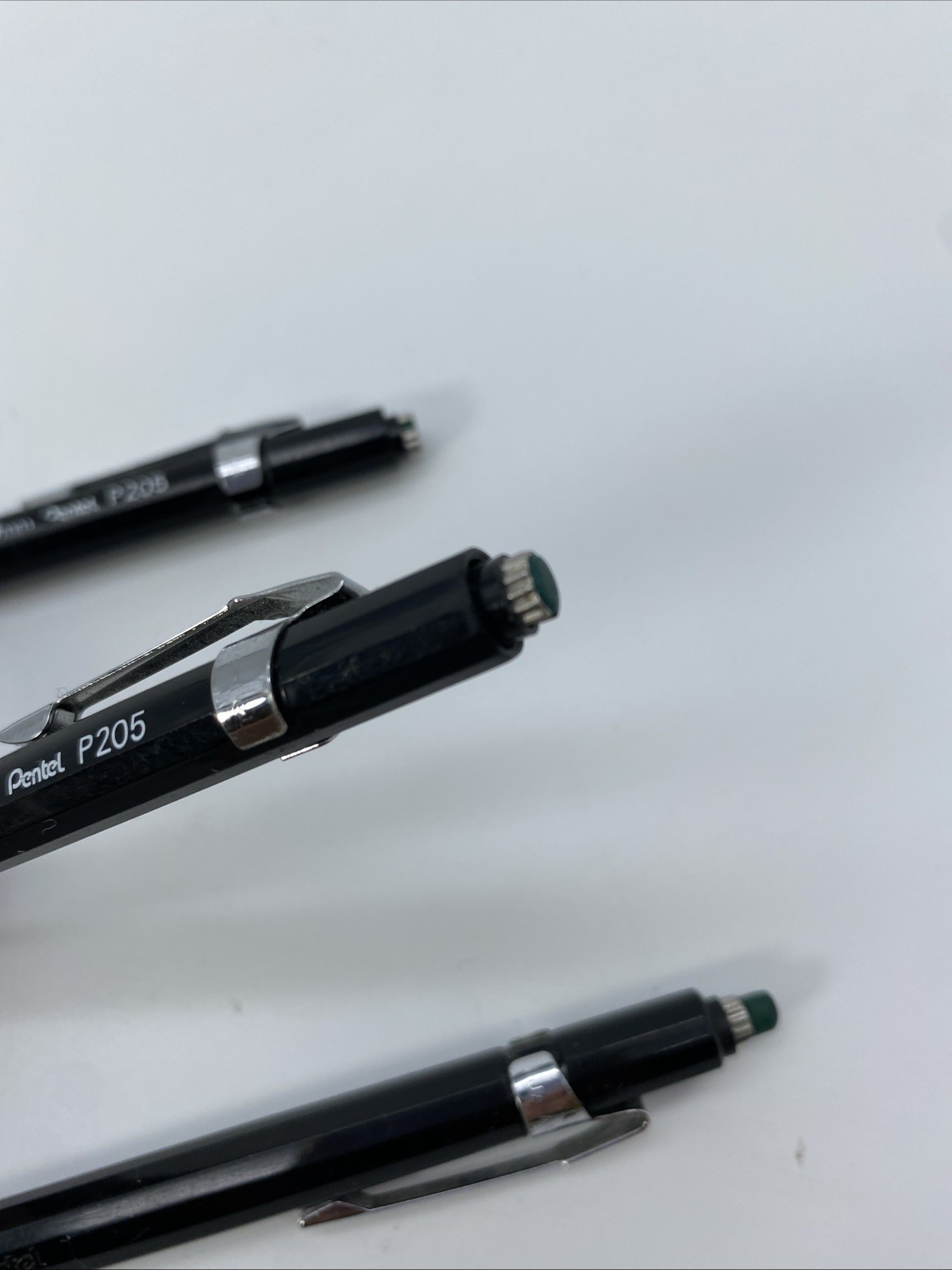 Vintage Pentel 0.5mm P205 3 Pack Drafting Mechanical Pencils Japan 14 35 39