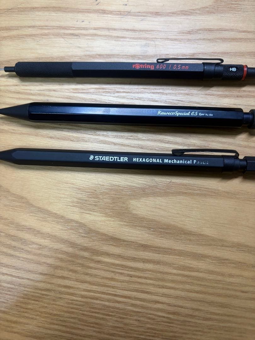 Mechanical pencil value set of 3 rotring Kaweco STAEDTLER