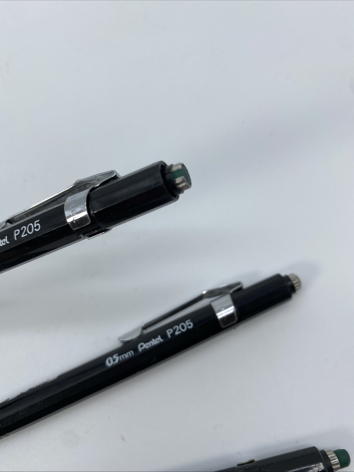 Vintage Pentel 0.5mm P205 3 Pack Drafting Mechanical Pencils Japan 14 35 39