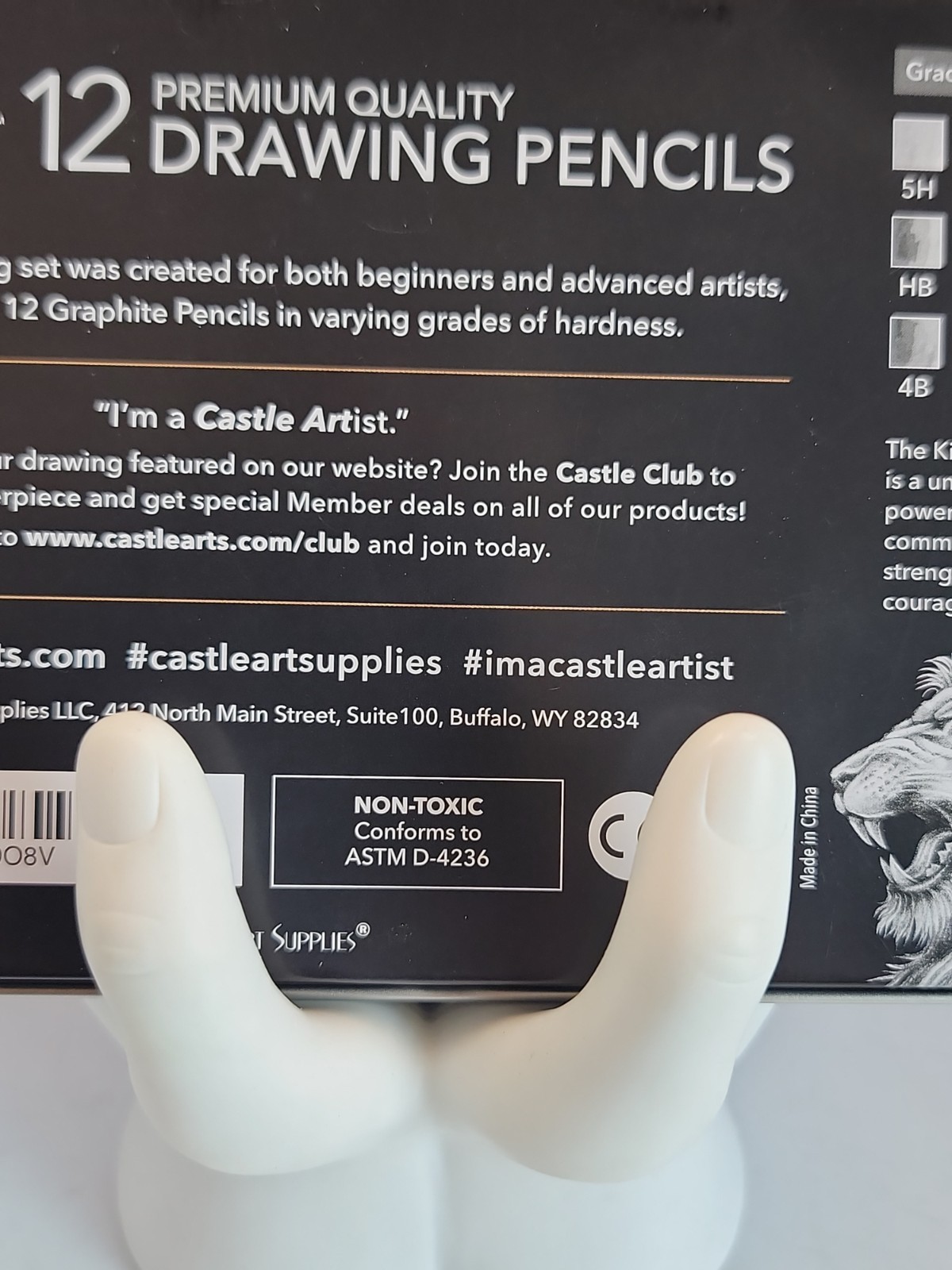 Castle Art Supplies 12 Piece Black Graphite Drawing Pencils Kit
