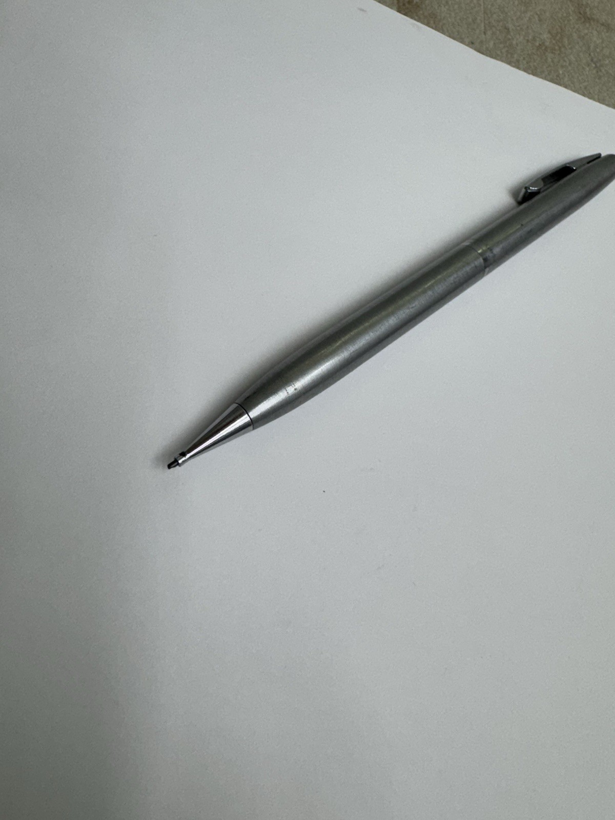 Vintage SHEAFFER White DOT Chrome Twist Mechanical Pencil 0.9mm