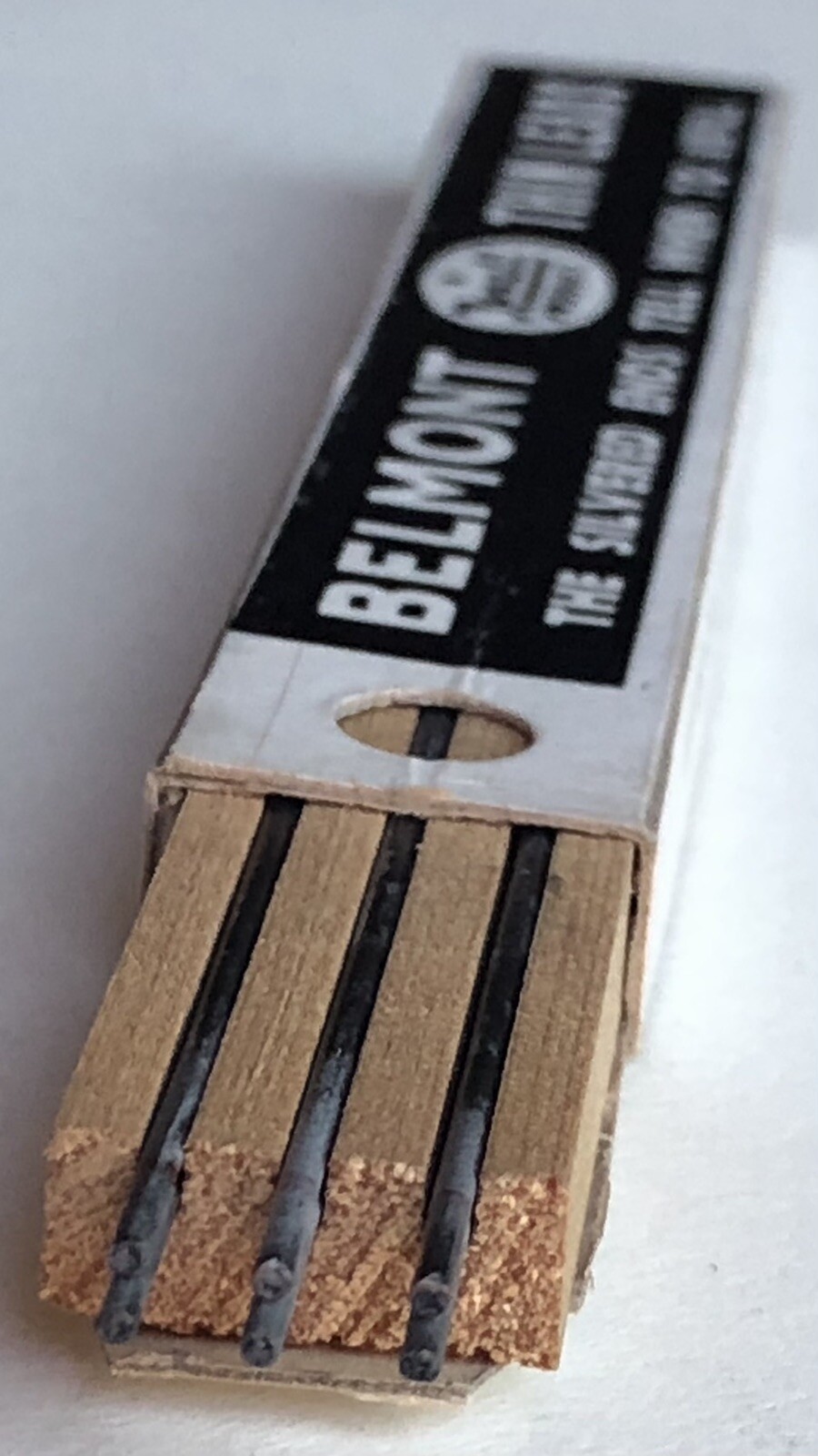 Vintage Rexall BELMONT HB Black 1.18mm Silvered Pencil Lead NOS 6 Pack USA