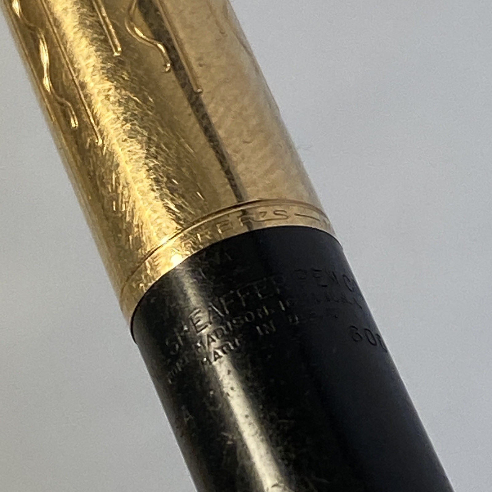 Sheaffer Mechanical Pencil SA 600 Small 4” Black & Gold Vintage
