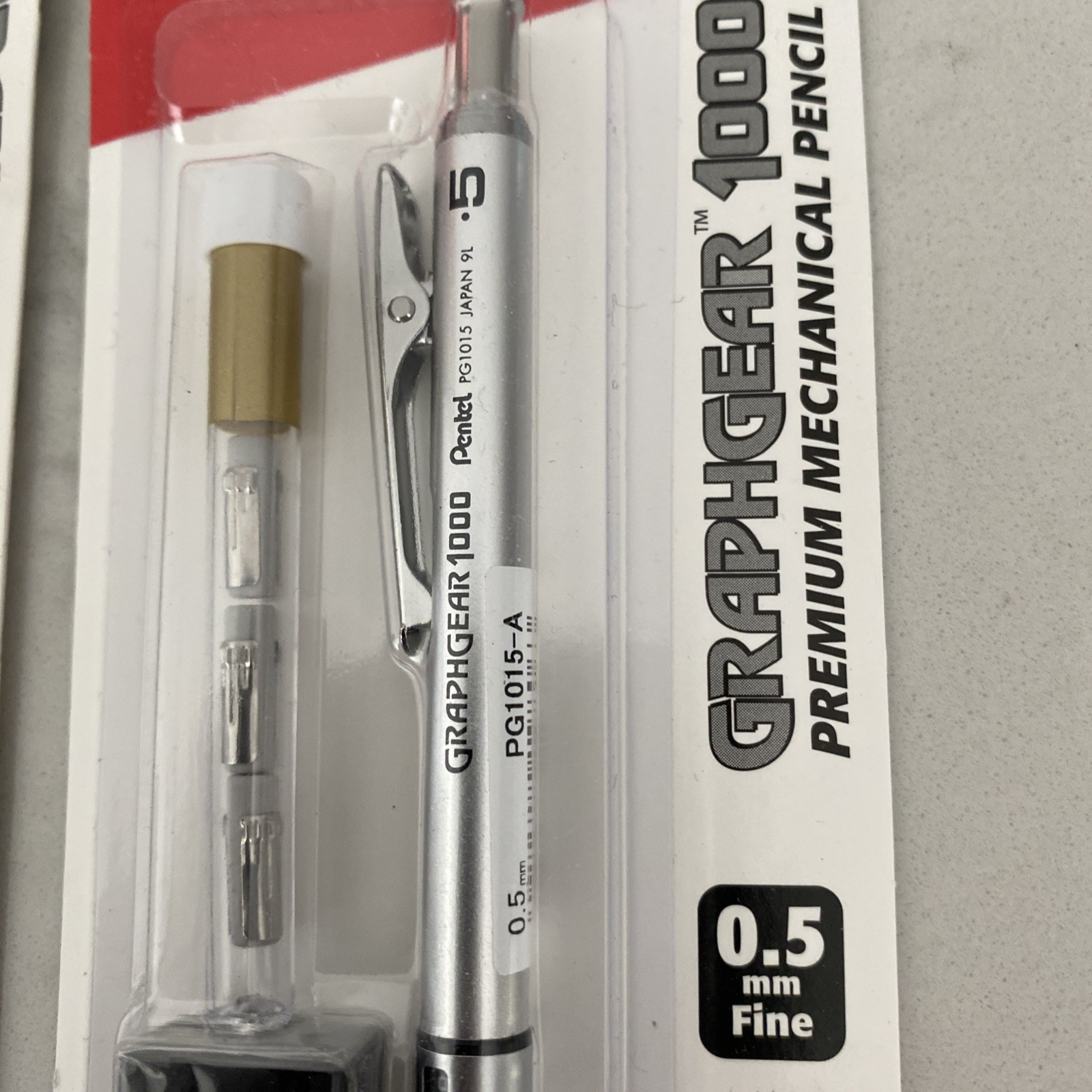 2 X Pentel Graphgear 500 PG525 & 1000 PG1015 0.5mm Mechanical Pencil NIB