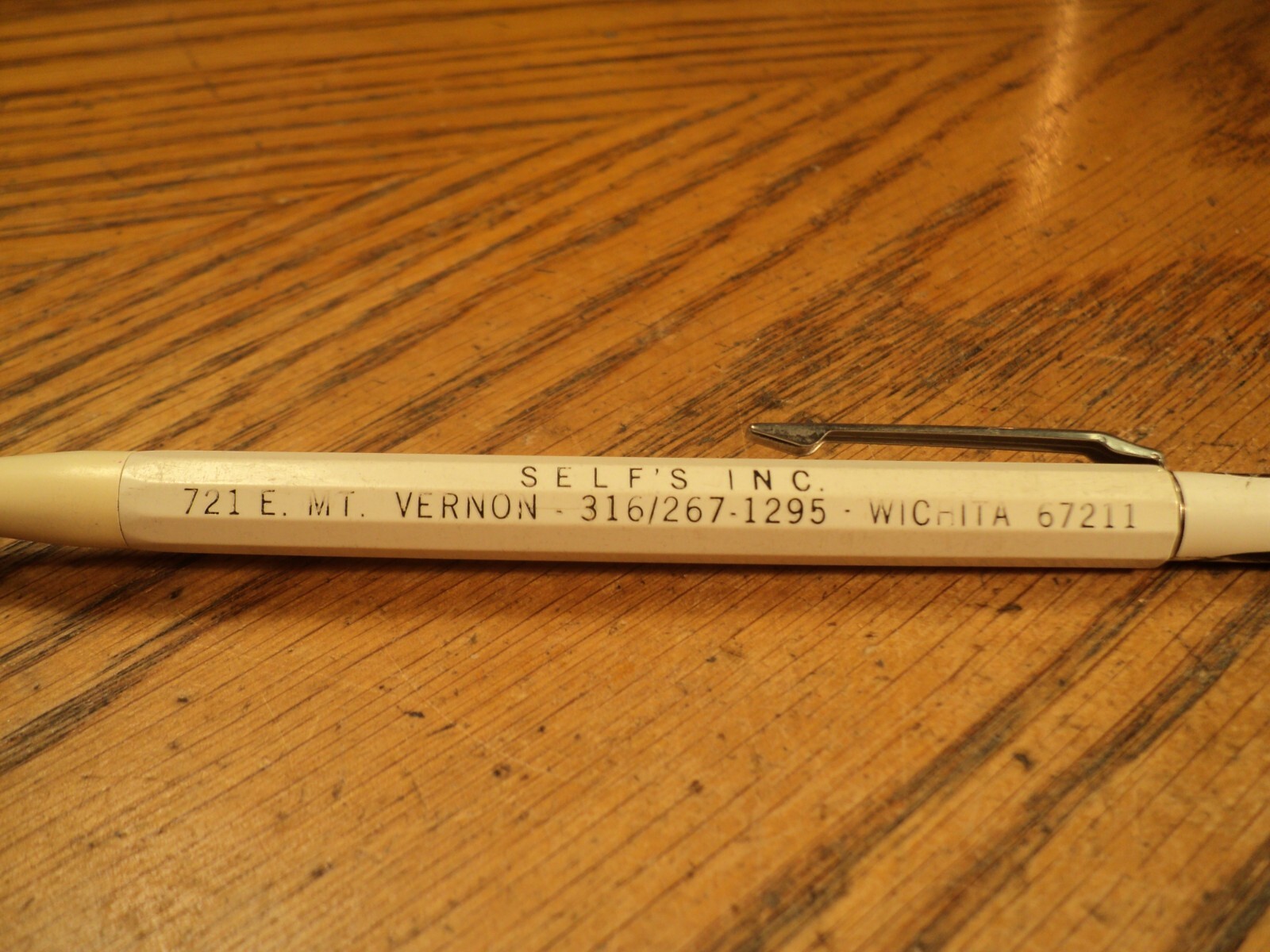 Vintage Autopoint Mechanical Pencil Advertising Self”s Inc Mt Vernon & Wichita