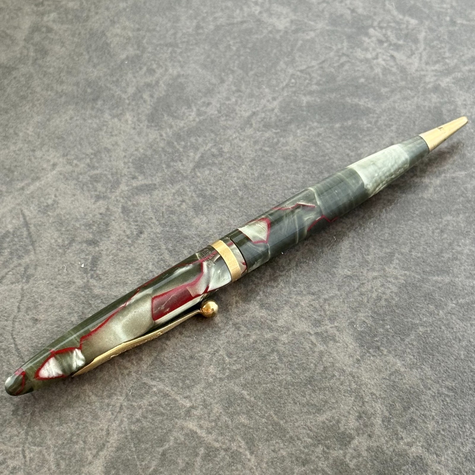 Schaeffers Balance Mechanical Pencil, Red & Gray Vintage Lead Holder