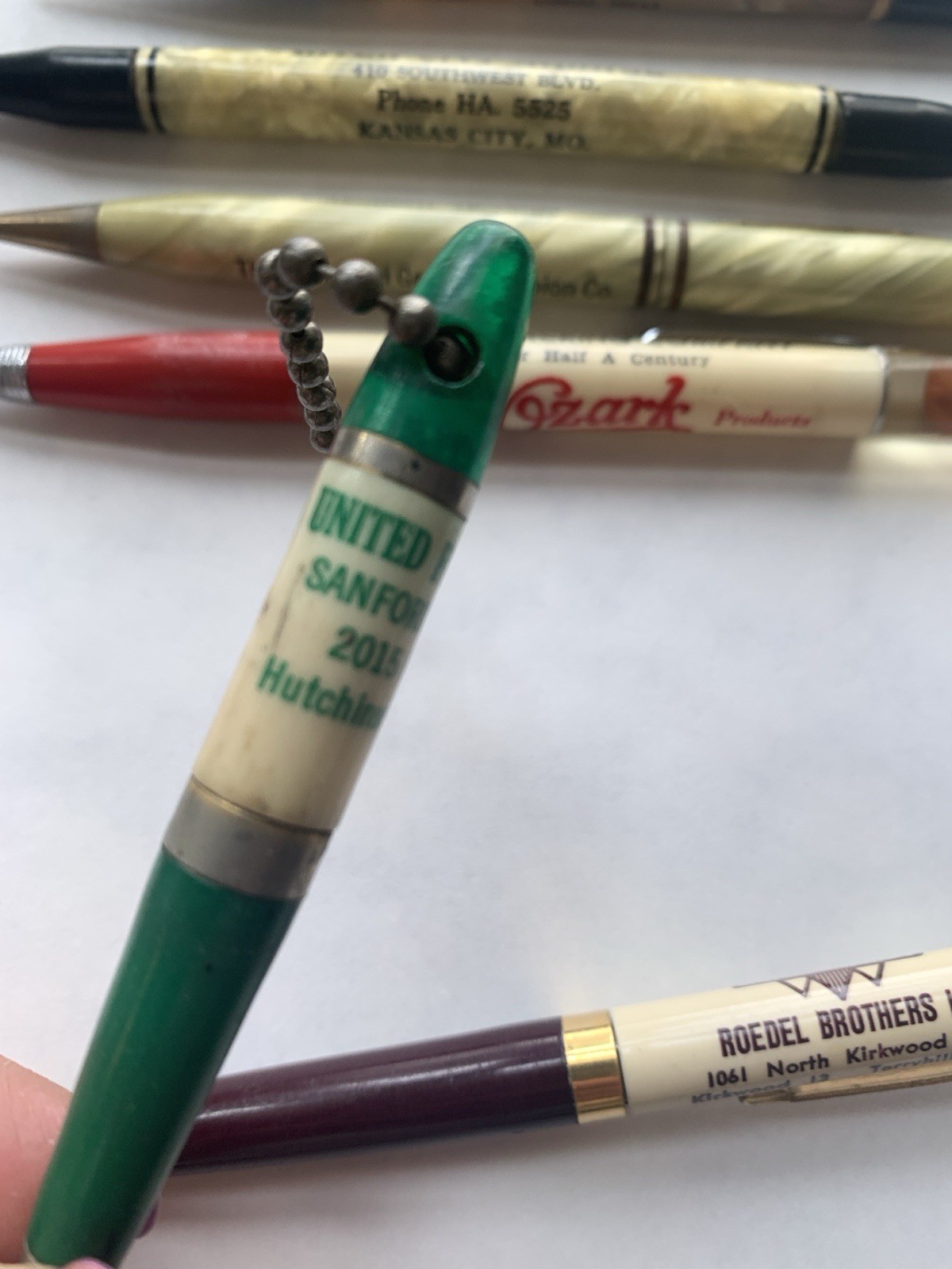 6 Lot Vintage Advertising Celluloid Mechanical Pencils Readyrite Ritepoint