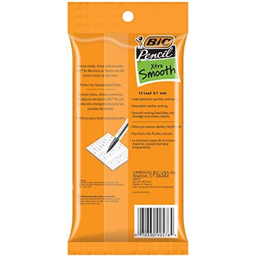 Xtra-Smooth Mechanical Pencils With Erasers, 10 Count (Pack of 1) 1 Pack 0.7mm