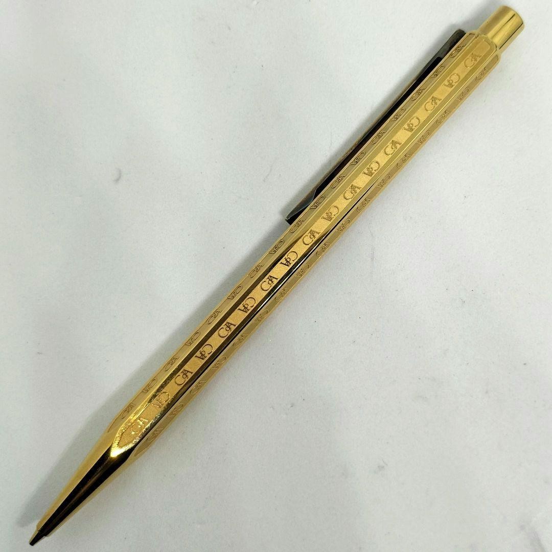 Caran d’Ache Ecridor Hexagonal Mechanical Pencil Gold 18K Gold Plated